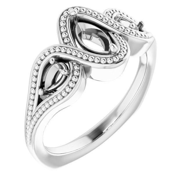Beaded Criss-Cross Ring