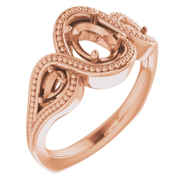 Beaded Criss-Cross Ring