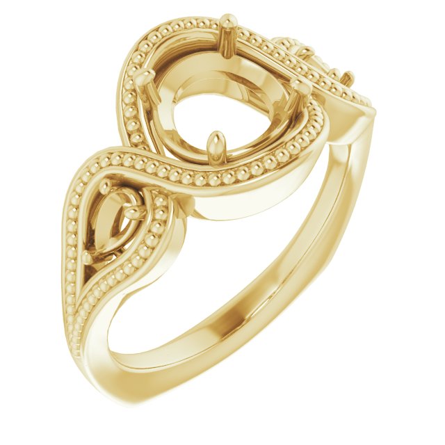 Beaded Criss-Cross Ring