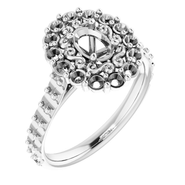 Halo-Style Engagement Ring