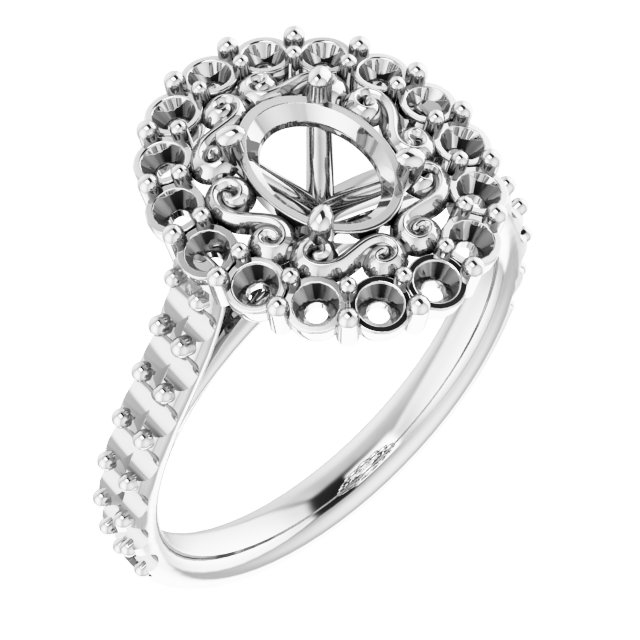 Halo-Style Engagement Ring