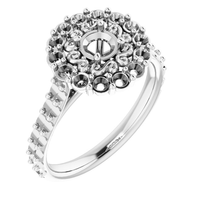 Halo-Style Engagement Ring