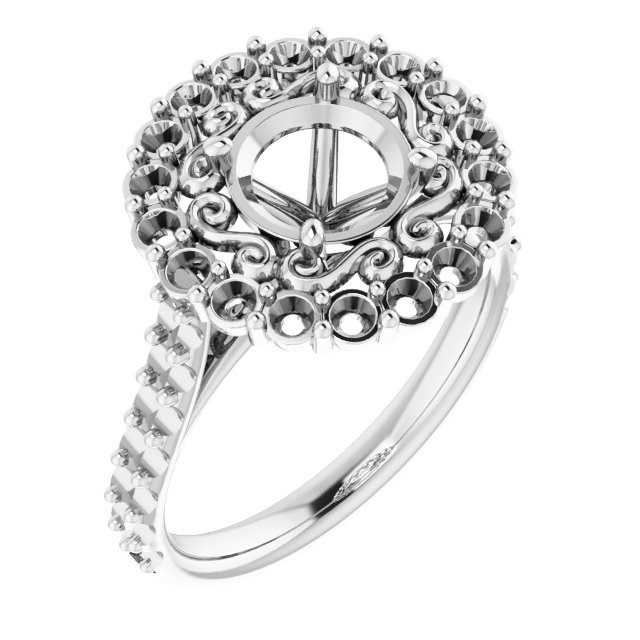 Halo-Style Engagement Ring