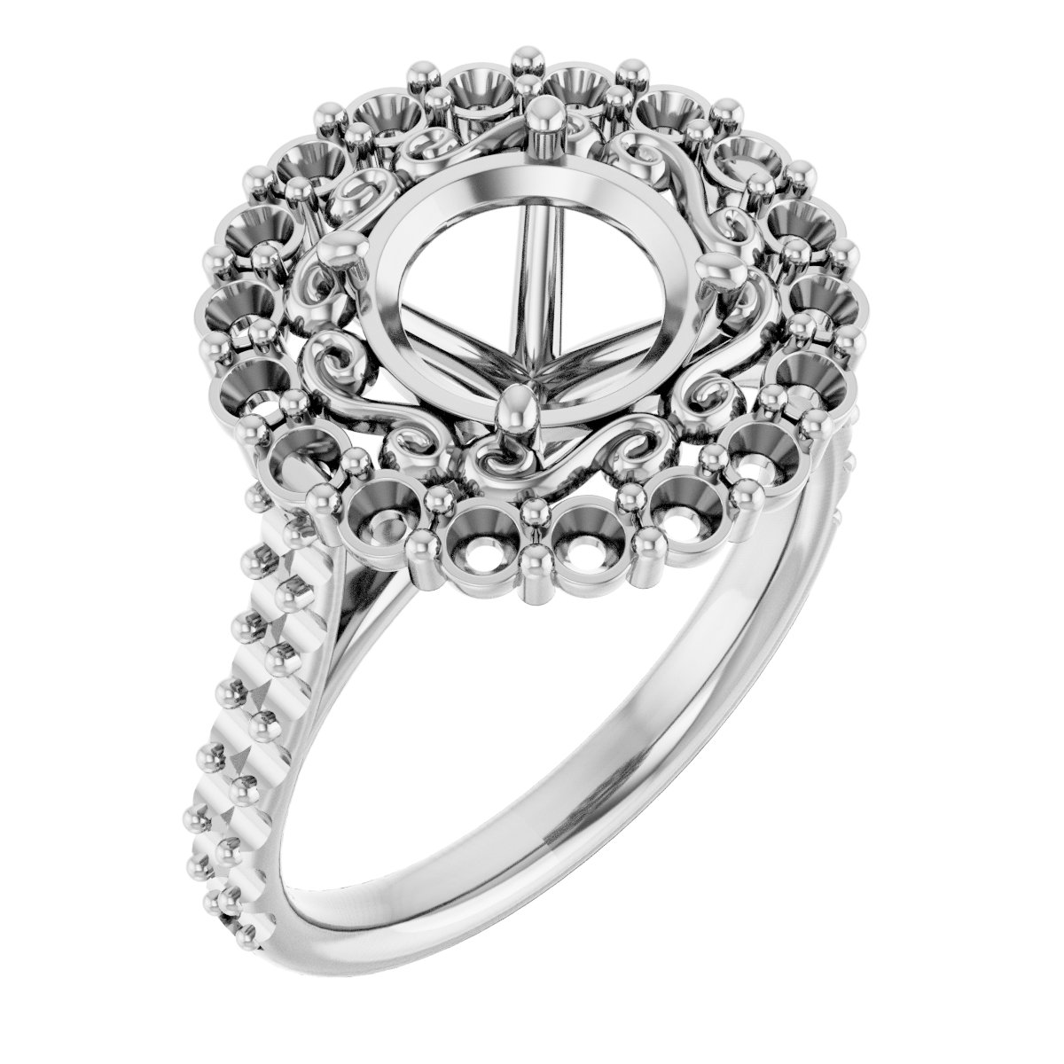 Halo-Style Engagement Ring
