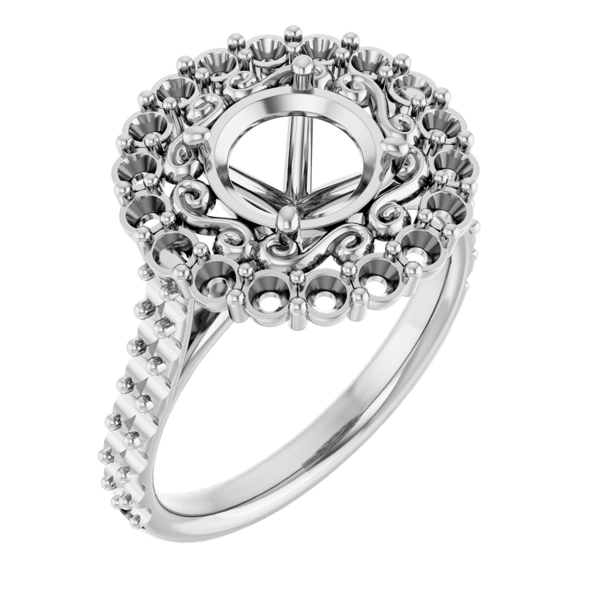 Halo-Style Engagement Ring