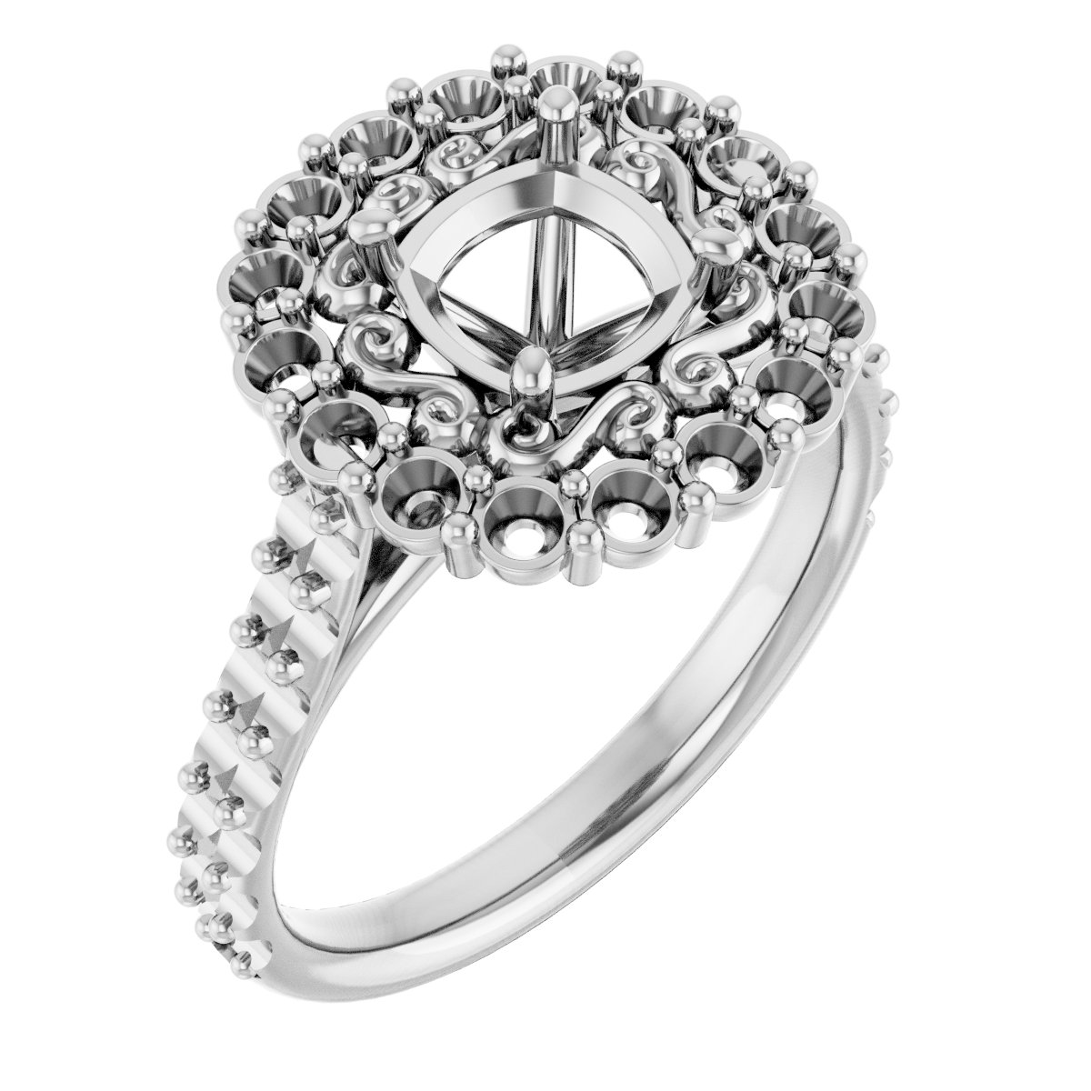 Halo-Style Engagement Ring