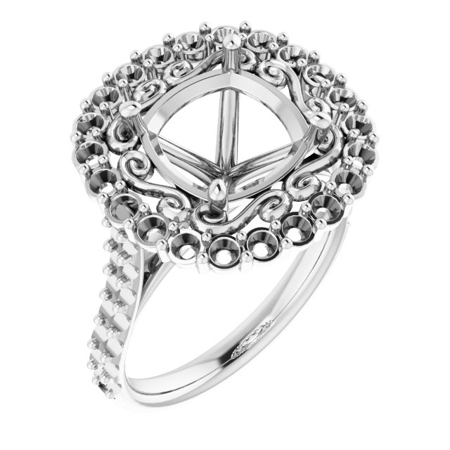 Halo-Style Engagement Ring