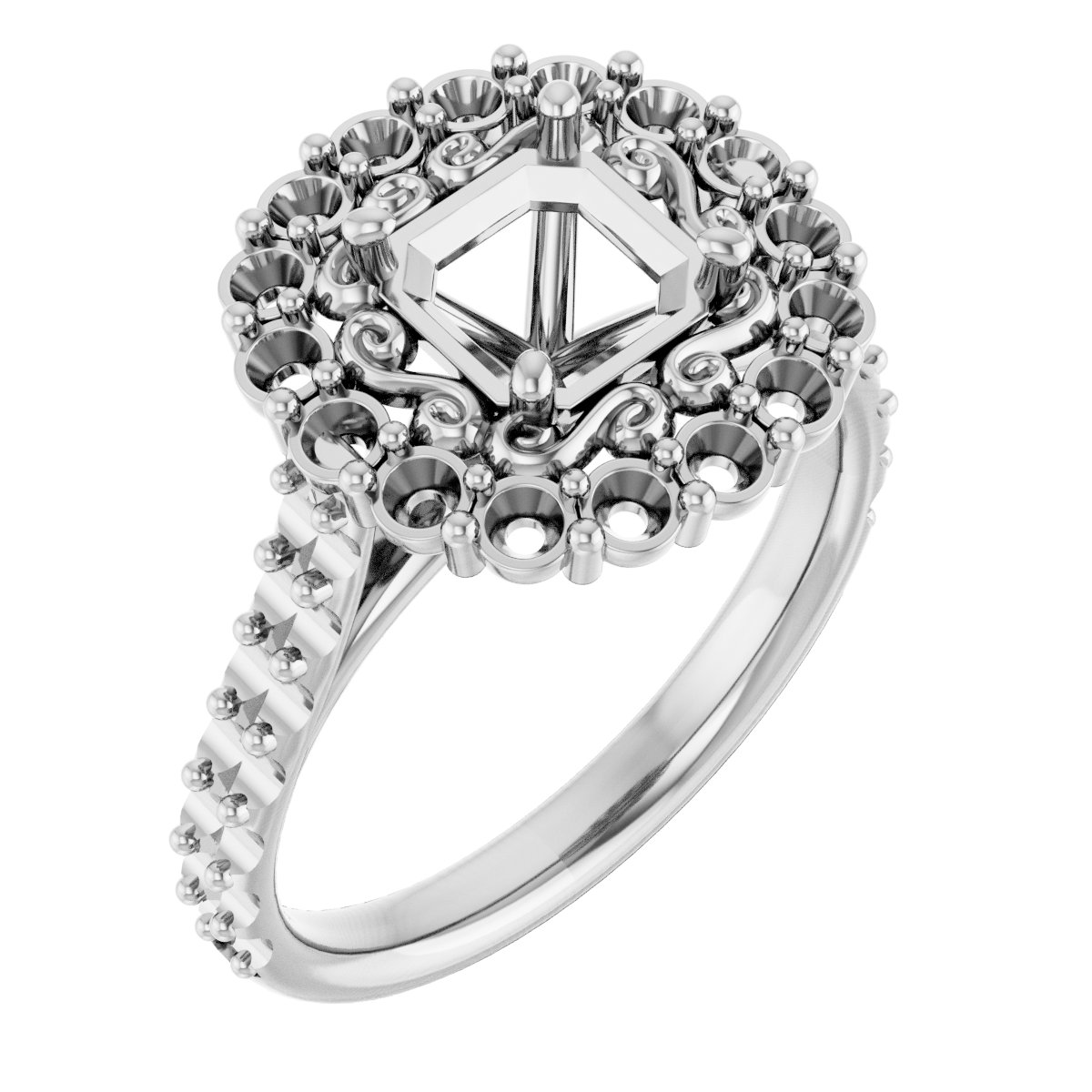 Halo-Style Engagement Ring