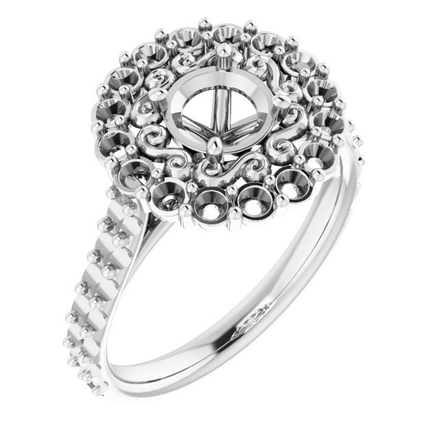 Halo-Style Engagement Ring
