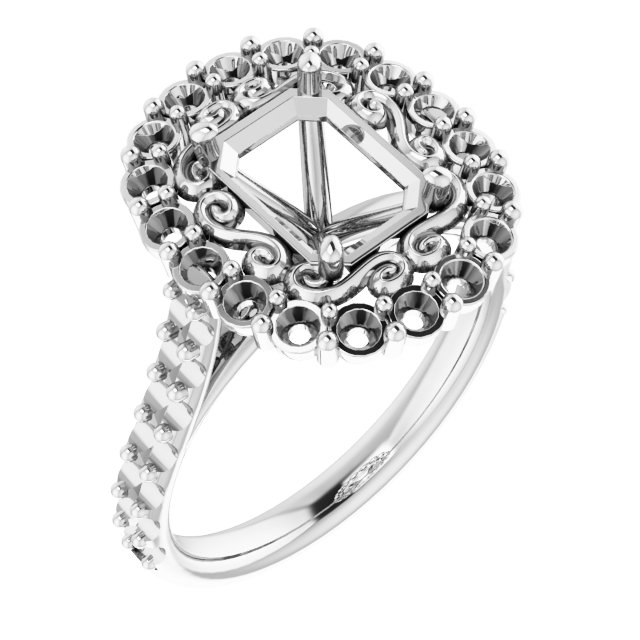 Halo-Style Engagement Ring