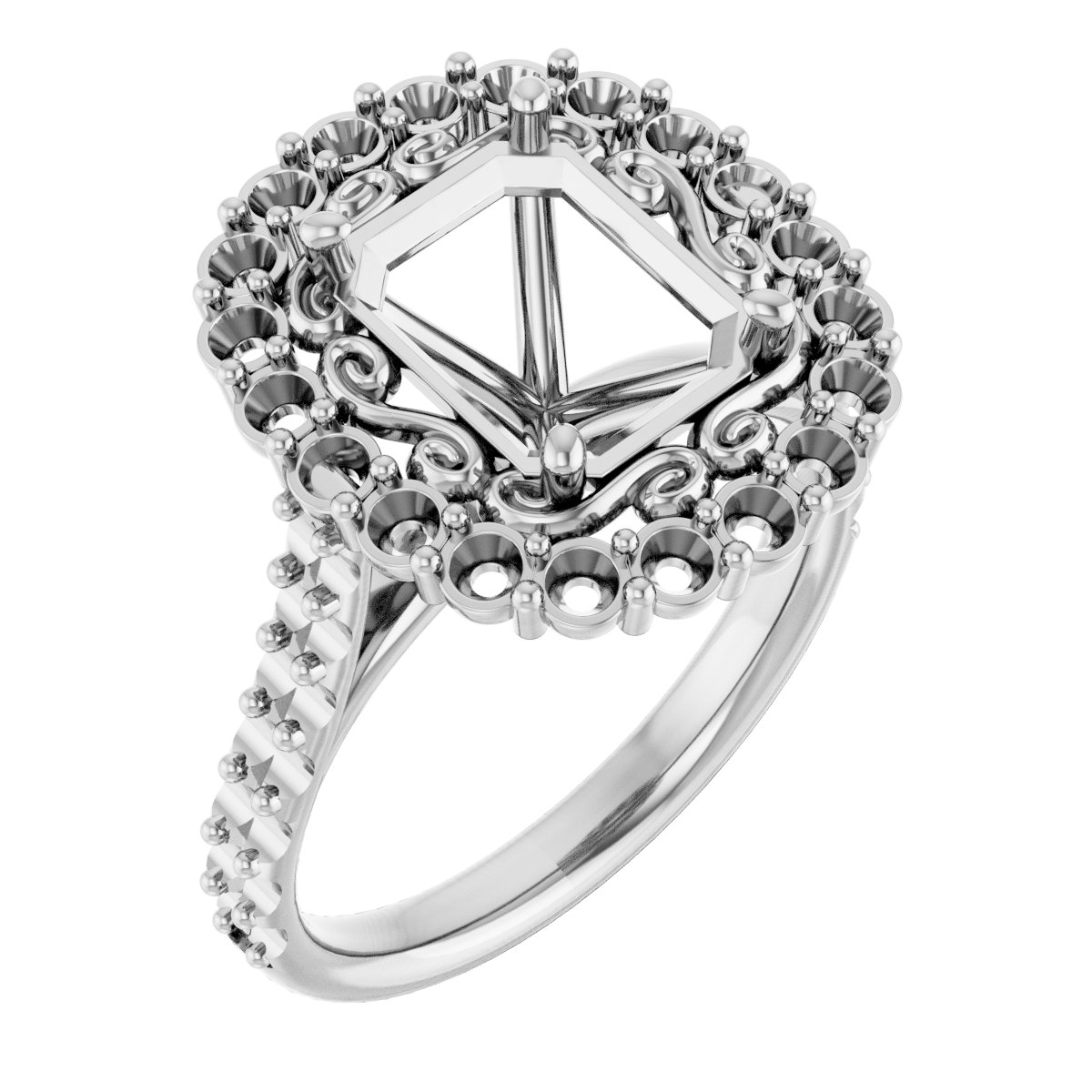 Halo-Style Engagement Ring