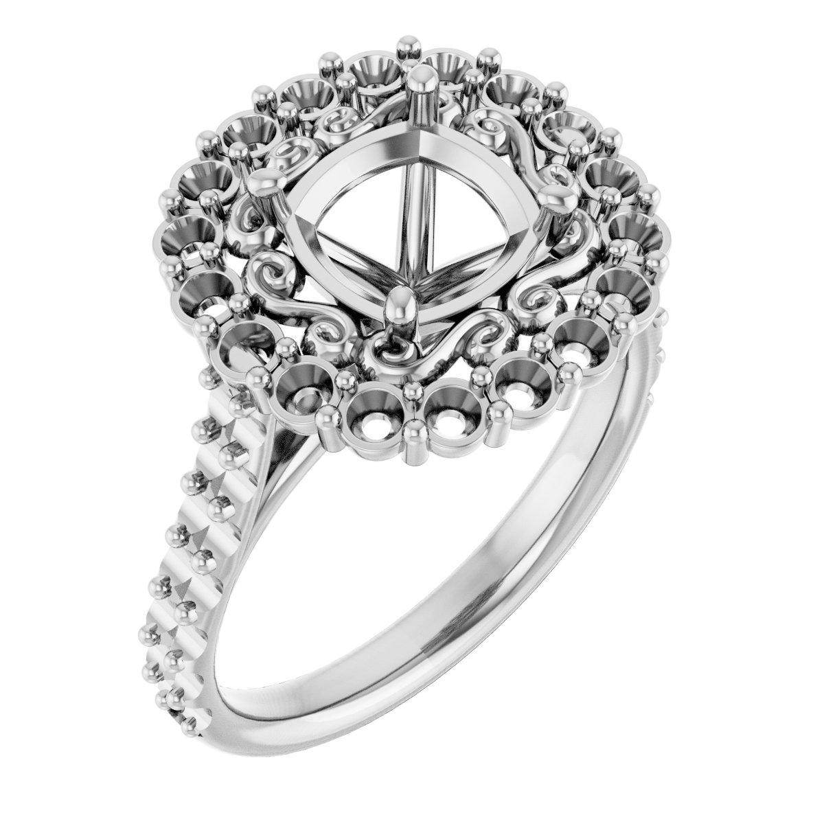 Halo-Style Engagement Ring