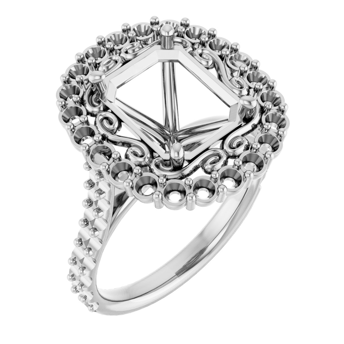 Halo-Style Engagement Ring