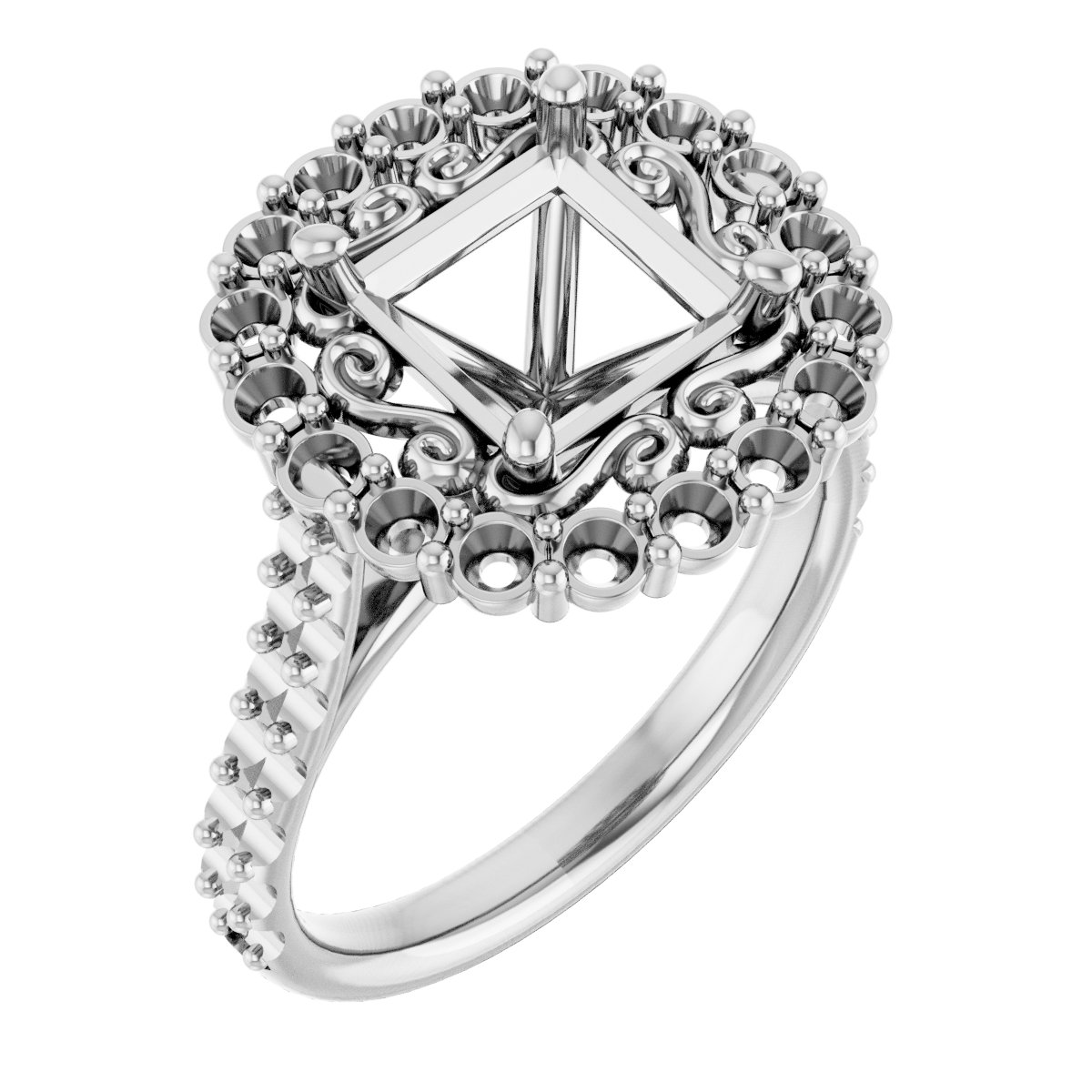 Halo-Style Engagement Ring