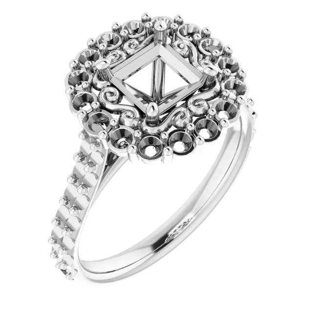 Halo-Style Engagement Ring