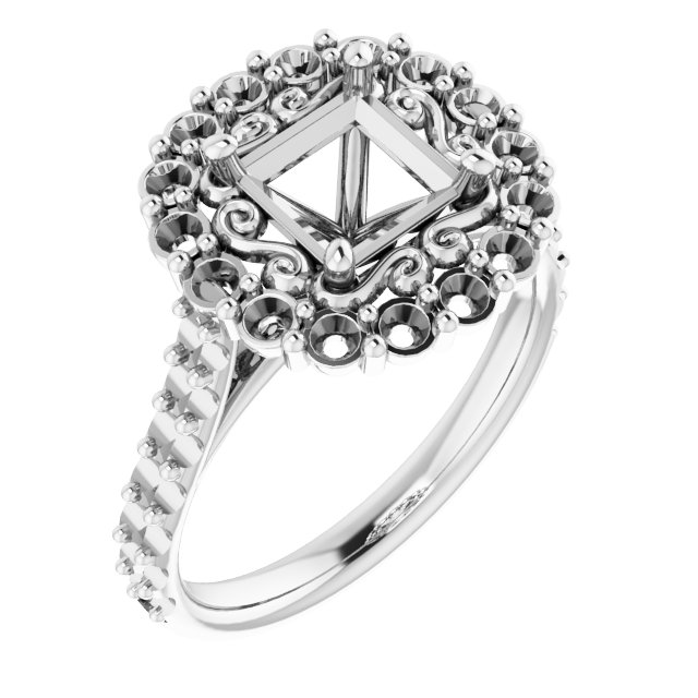 Halo-Style Engagement Ring