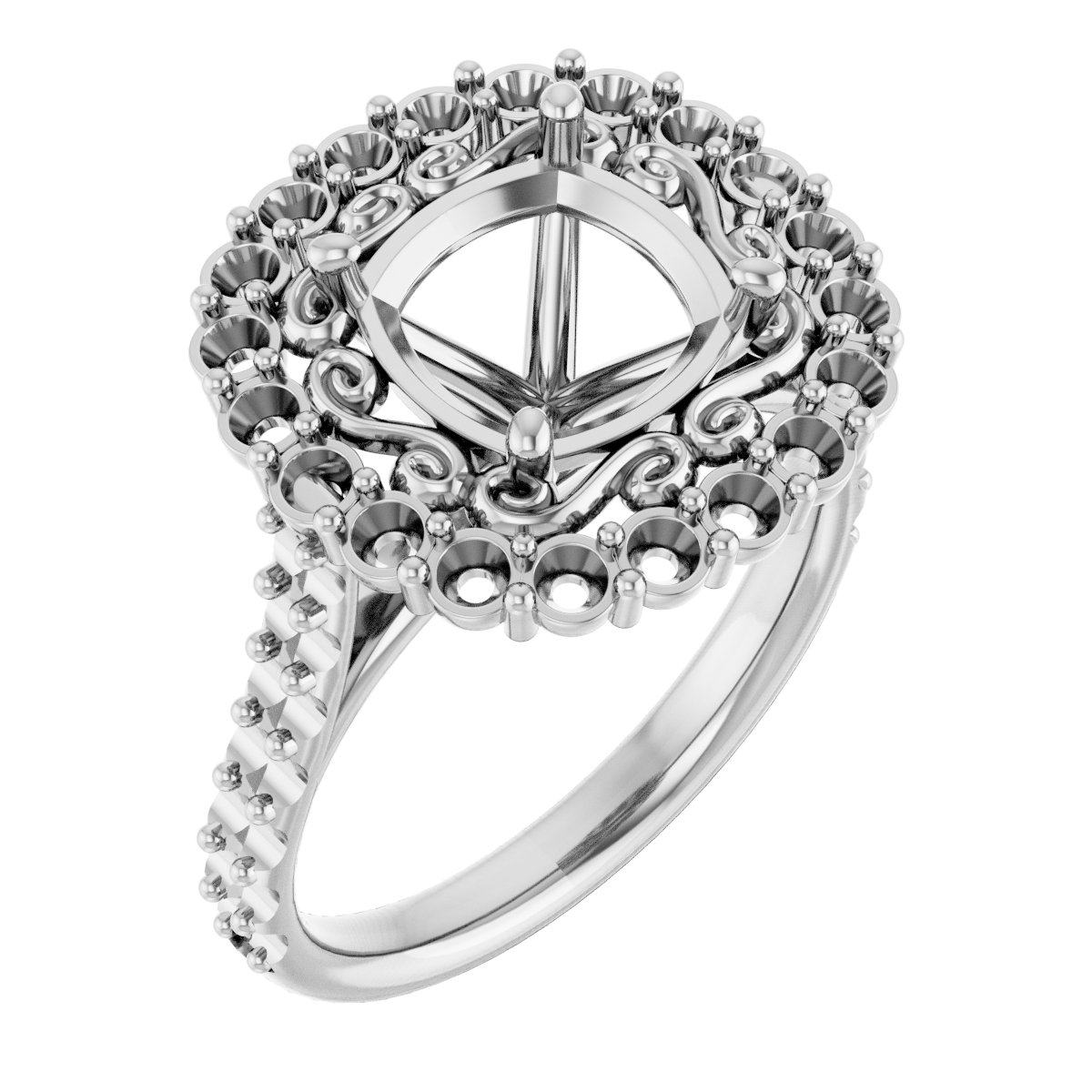Halo-Style Engagement Ring
