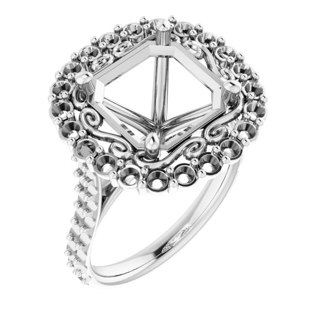 Halo-Style Engagement Ring