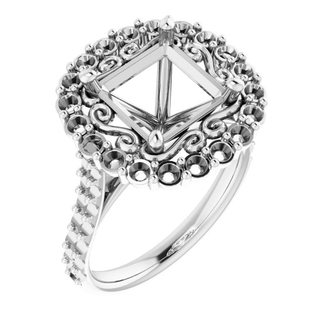 Halo-Style Engagement Ring