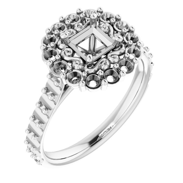 Halo-Style Engagement Ring