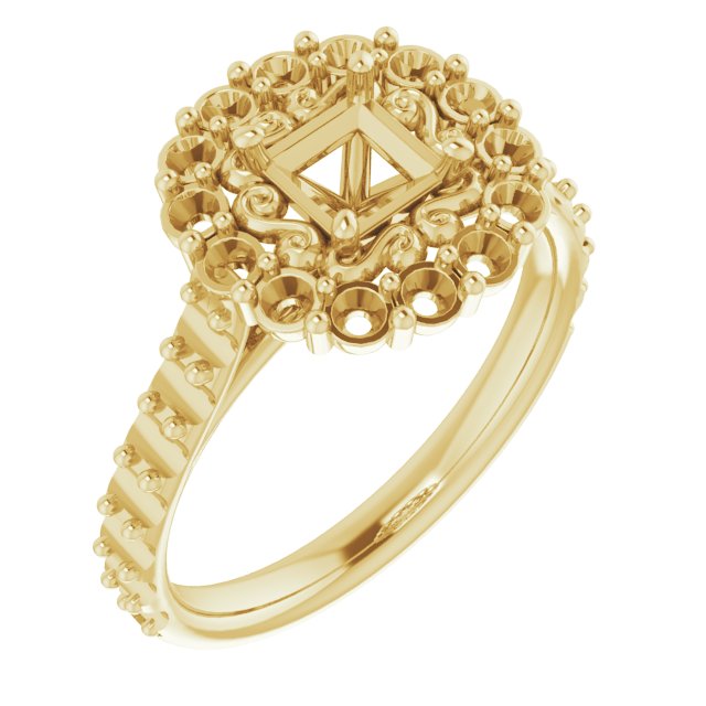 Halo-Style Engagement Ring