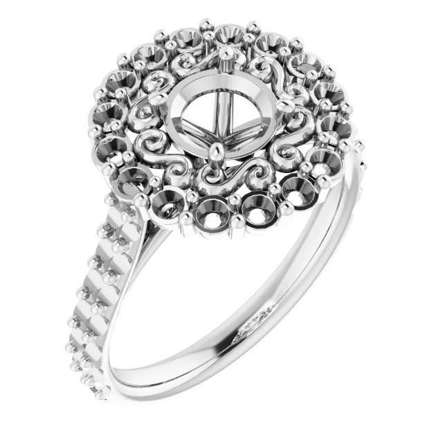 Halo-Style Engagement Ring