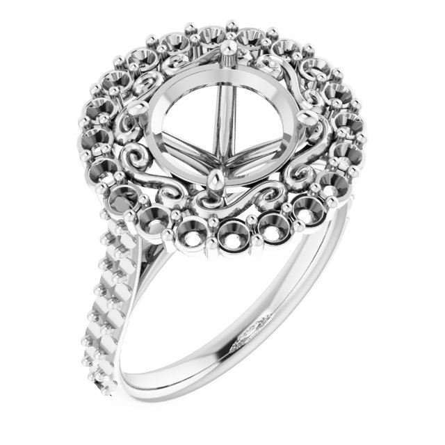Halo-Style Engagement Ring