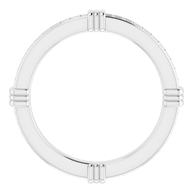 2.25 mm Square Eternity Band Mounting Size 6.5 view 2