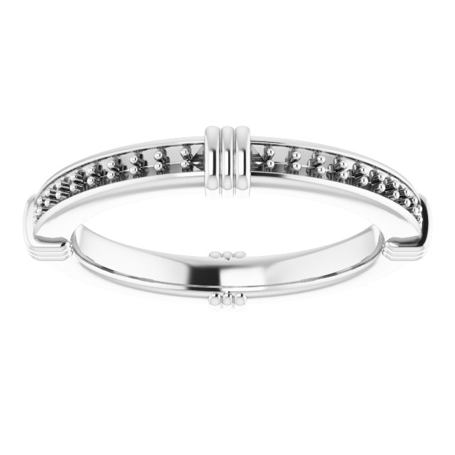 2.25 mm Square Eternity Band Mounting Size 6.5 view 3