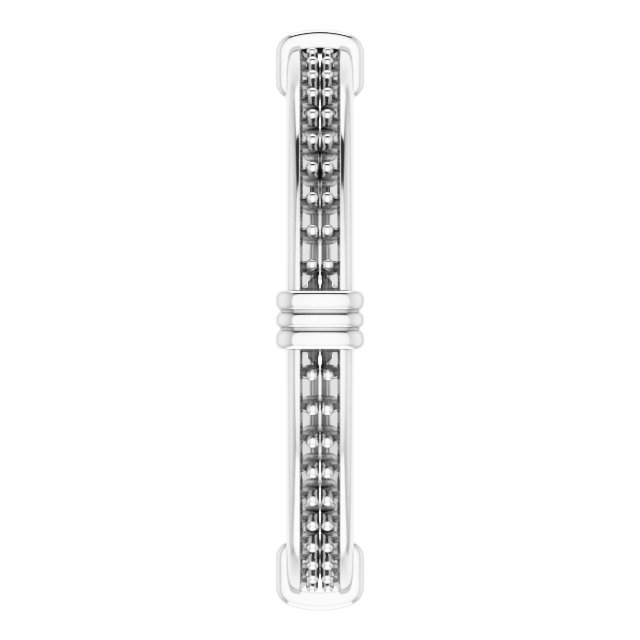 2.25 mm Square Eternity Band Mounting Size 6.5 view 4