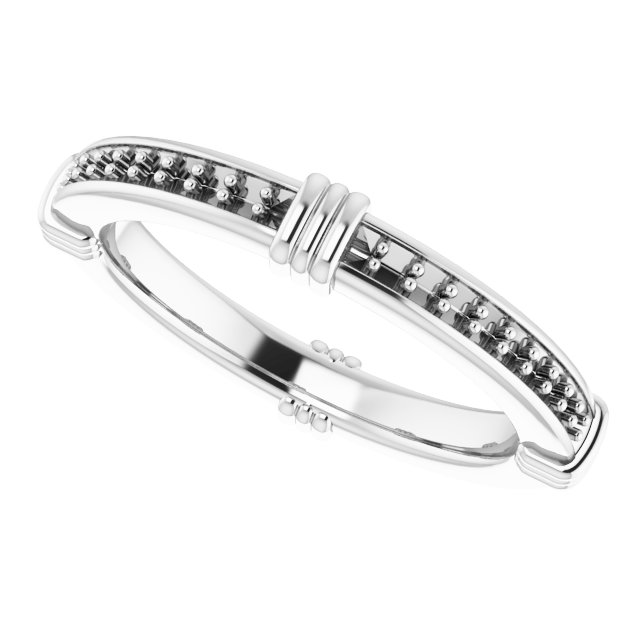 2.25 mm Square Eternity Band Mounting Size 6.5 view 5