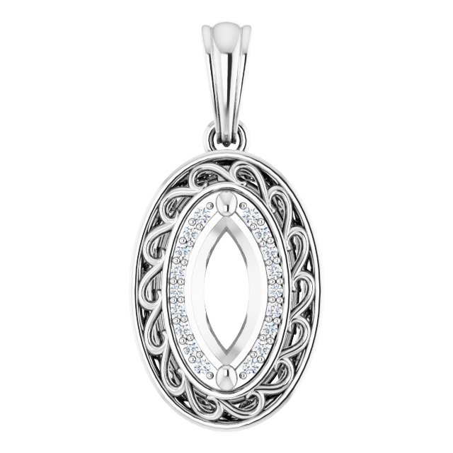 14k White Gold