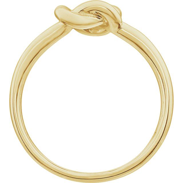 14K Yellow Knot Design Ring