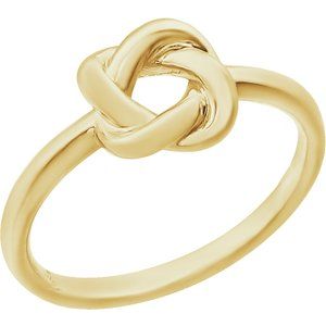 14K Yellow Knot Ring