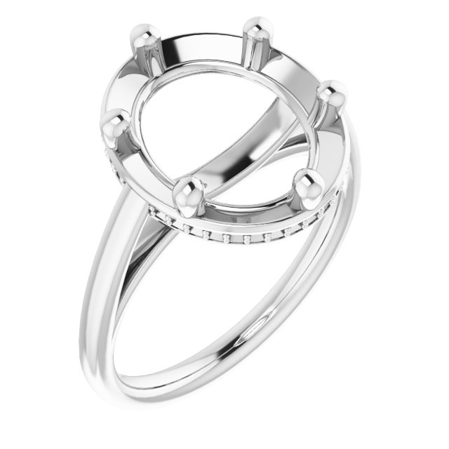 Hidden Halo-Style Ring