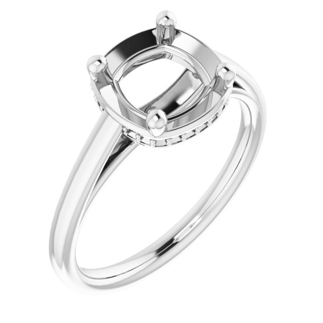 Hidden Halo-Style Ring
