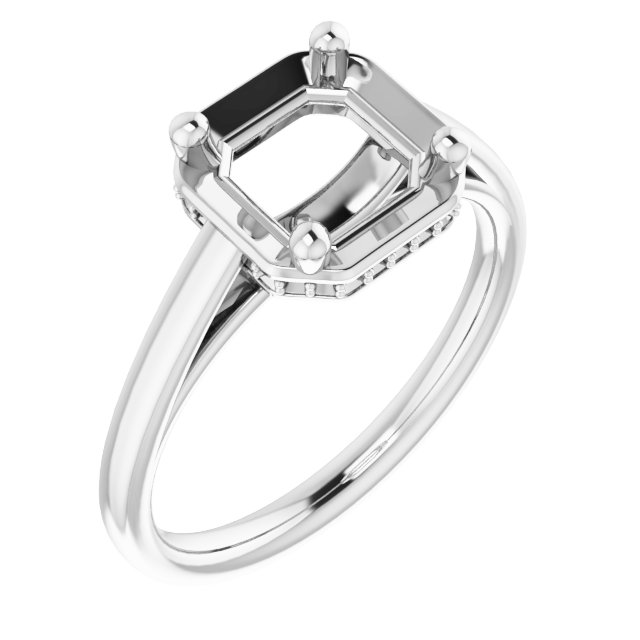 Hidden Halo-Style Ring