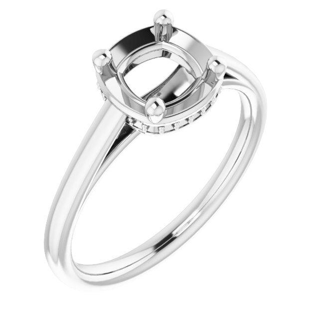 Hidden Halo-Style Ring