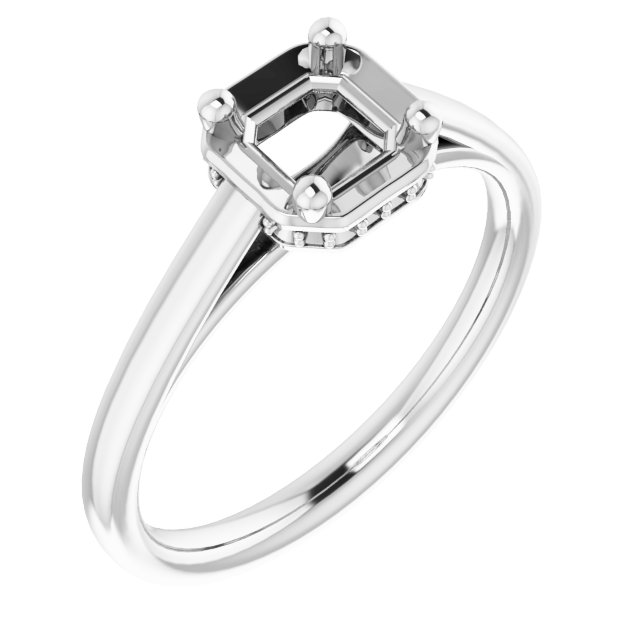 Hidden Halo-Style Ring