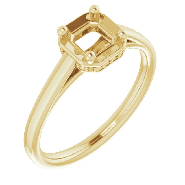Hidden Halo-Style Ring