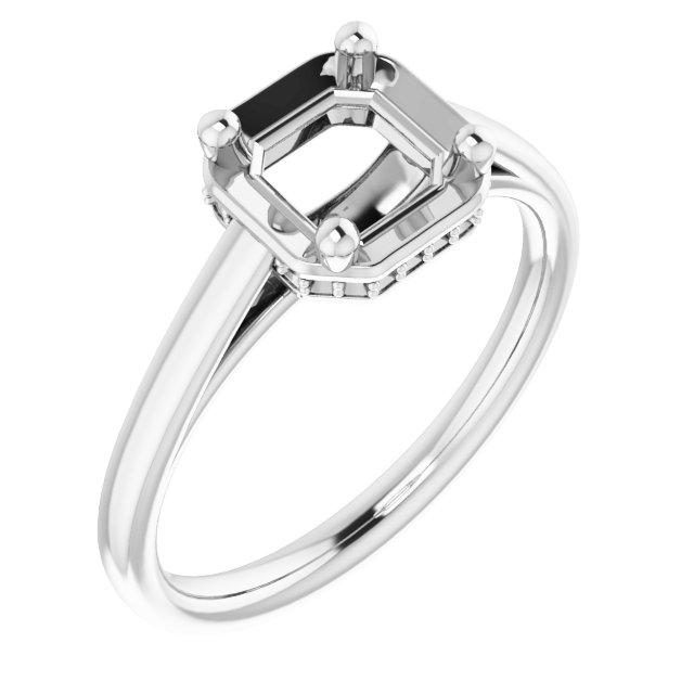 Hidden Halo-Style Ring