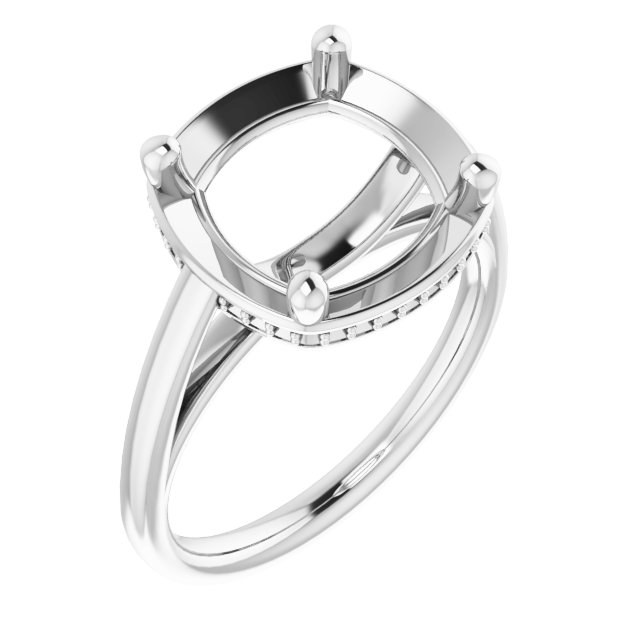 Hidden Halo-Style Ring