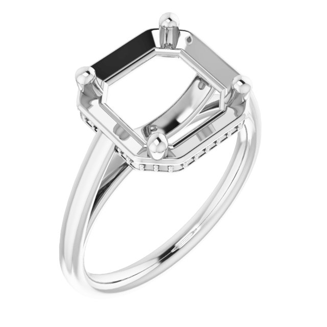 Hidden Halo-Style Ring