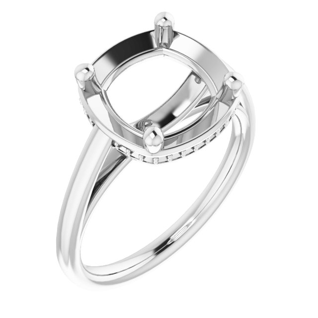 Hidden Halo-Style Ring
