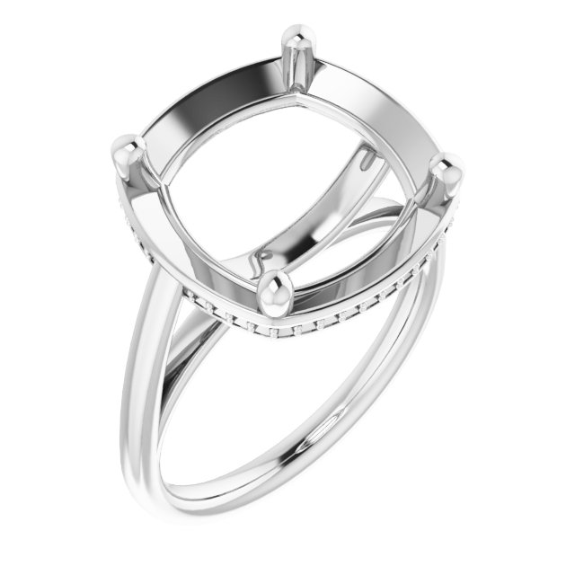 Hidden Halo-Style Ring