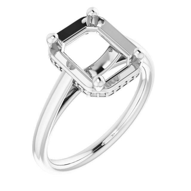 Hidden Halo-Style Ring
