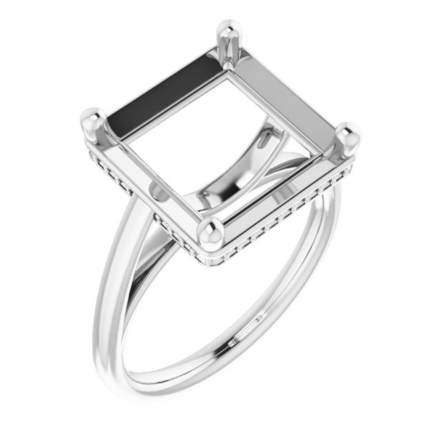 Hidden Halo-Style Ring