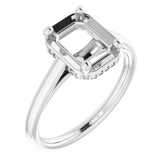 Hidden Halo-Style Ring