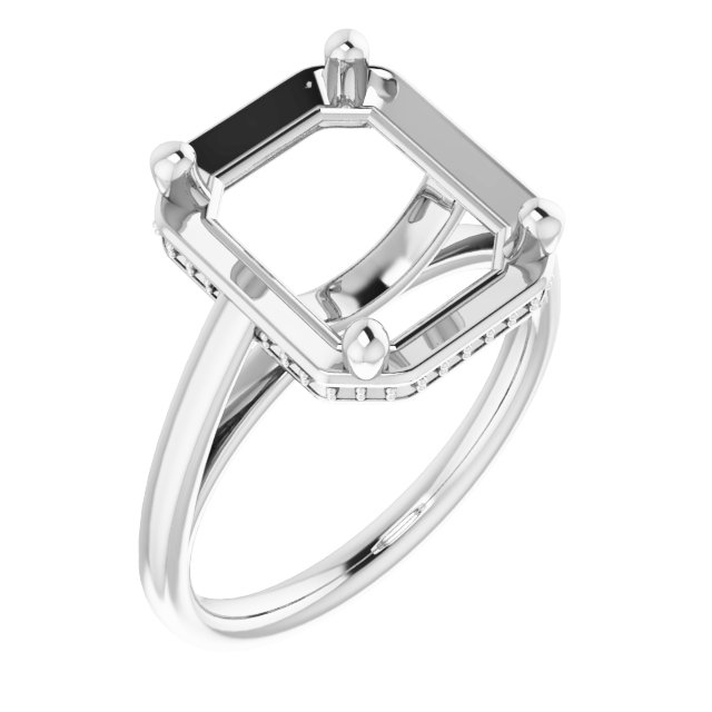 Hidden Halo-Style Ring