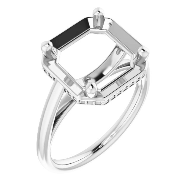 Hidden Halo-Style Ring